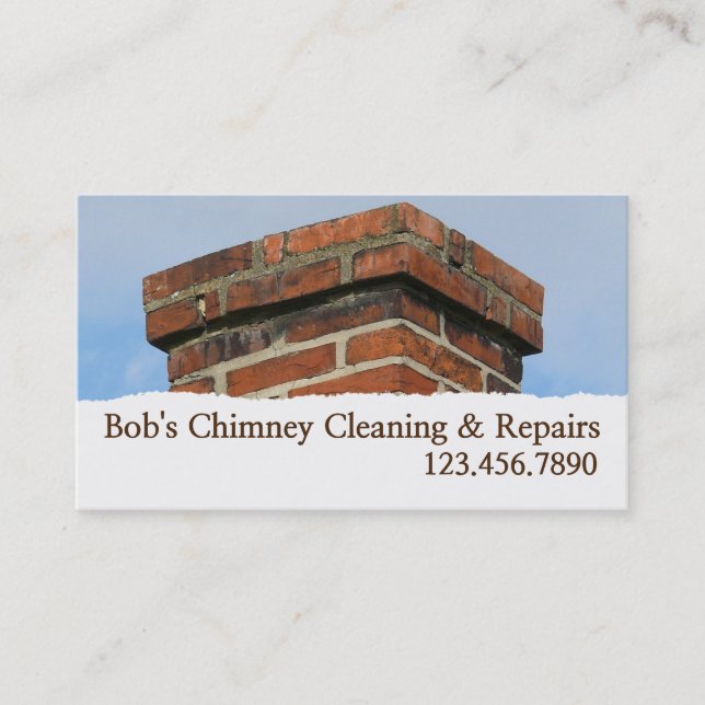 Chimney Sweep Cleaning & Repairs Business Card (Front)