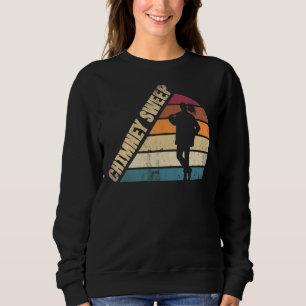 Chimney Sweep Sweeper Sweeping Profession Silhouet Sweatshirt