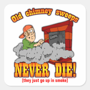 Chimney Sweeps Square Sticker
