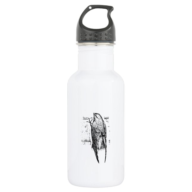 Chimney Swift Bird Art 532 Ml Water Bottle (Front)