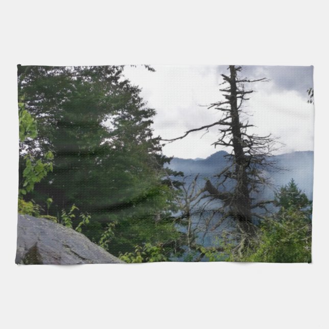 Chimney Tops great smoky mountains Kitchen Towel (Horizontal)