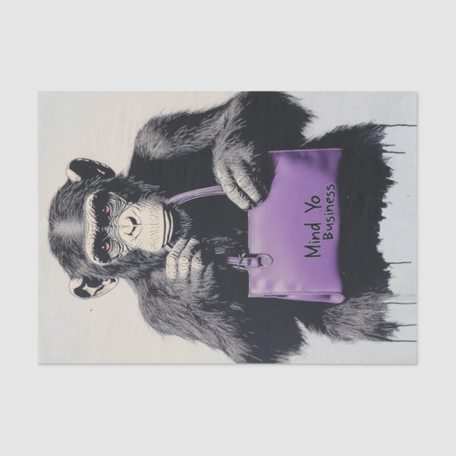 Chimp Business8 Tissue Paper (Front)