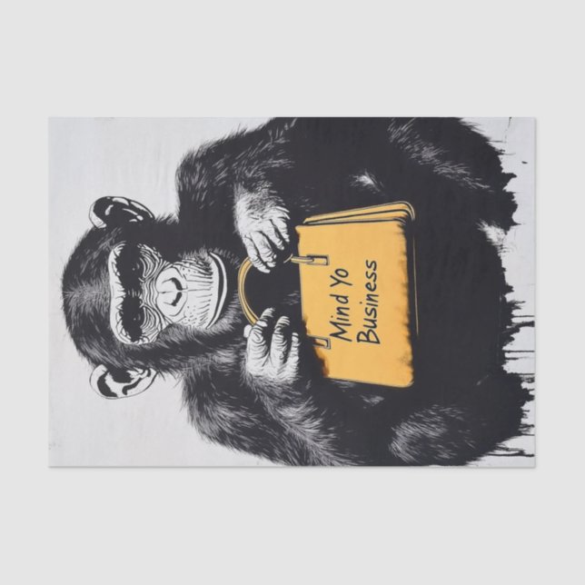 Chimp Business9 Tissue Paper (Front)