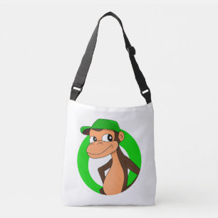 Chimp cartoon crossbody bag