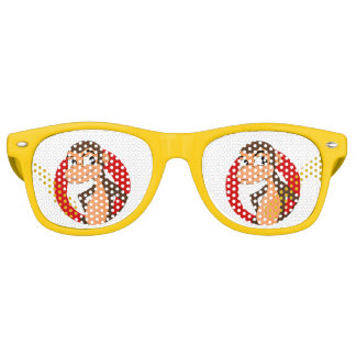 Chimp cartoon retro sunglasses