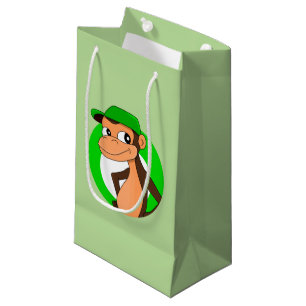 Chimp cartoon small gift bag
