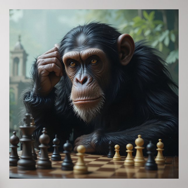 Chimp Chess Game Poster (Front)