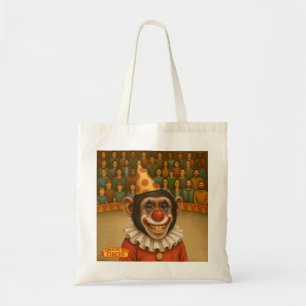 Chimp clown tote bag
