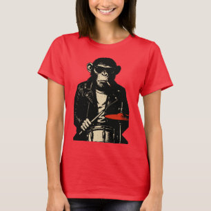 Chimp Rebel Drummer T-Shirt