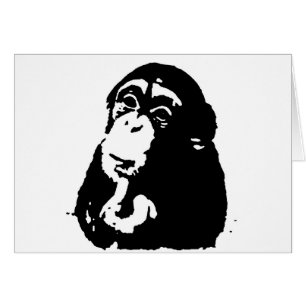 Chimpanzé Pop Art Thinking