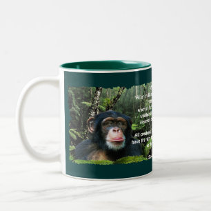 Chimpanzé sauvage & Mug poème sauvage