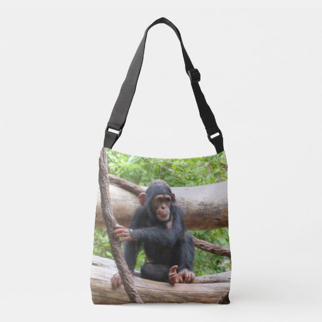 Chimpanzee 001 crossbody bag (Front)