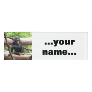 Chimpanzee 001 name tag