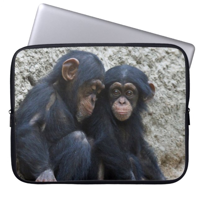 Chimpanzee 002 laptop sleeve (Front)