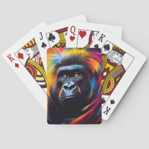 Chimpanzee Ape Animal Discovery Adventure Nature Playing Cards