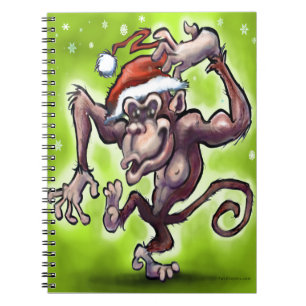 Chimpanzee Christmas Notebook