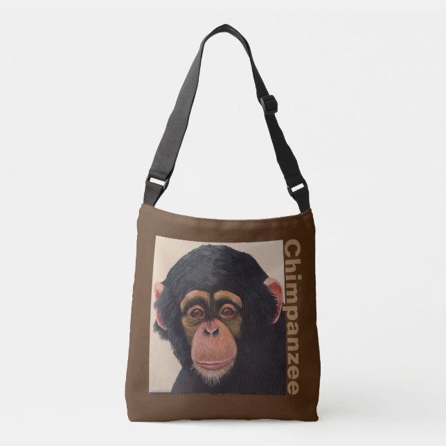 Chimpanzee crossbody tote (Front)