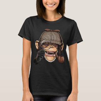 Chimpanzee Detective Great Ape Chimp Primate Anima T-Shirt