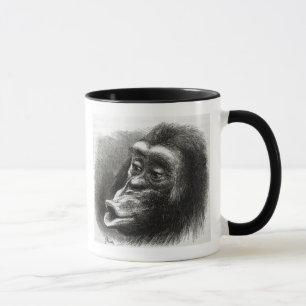 Chimpanzee Disappointed and Sulky Mug