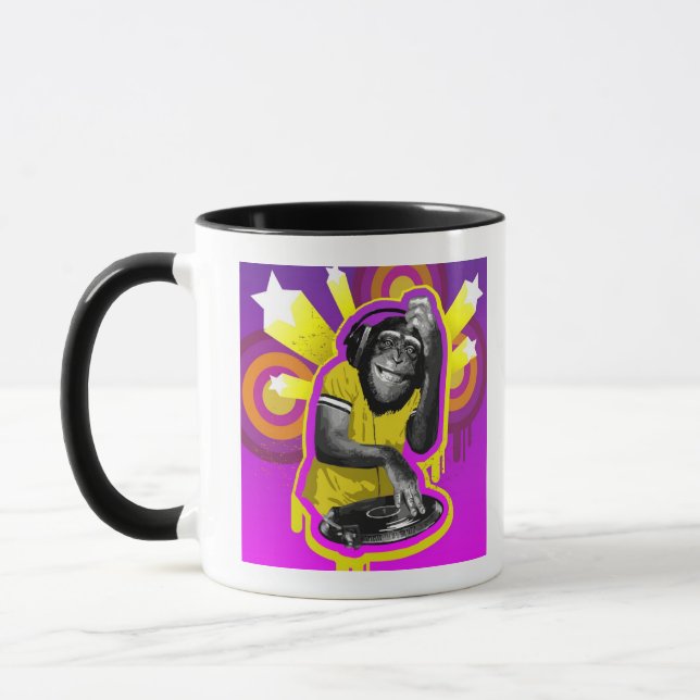 Chimpanzee DJ Mug (Left)