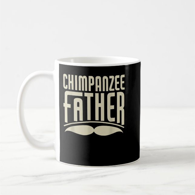 Chimpanzee Father Funny Chimpanzee Owner Coffee Mug (Left)