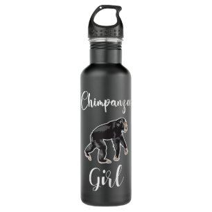 Chimpanzee Girl Monkey Chimpanzee Lover I Love Chi 710 Ml Water Bottle