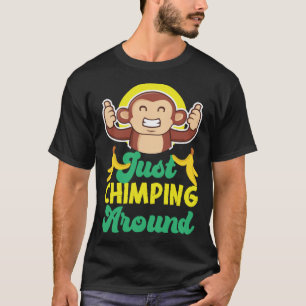 Chimpanzee Just Chimping Around Pullover Hoodie