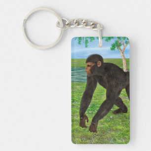 Chimpanzee Keychain