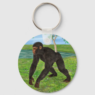 Chimpanzee Keychain