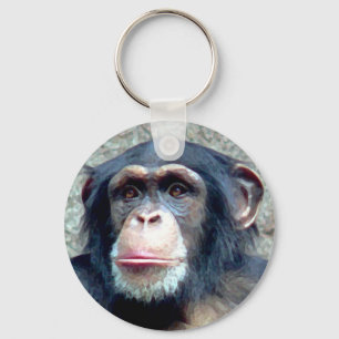 Chimpanzee Keychain