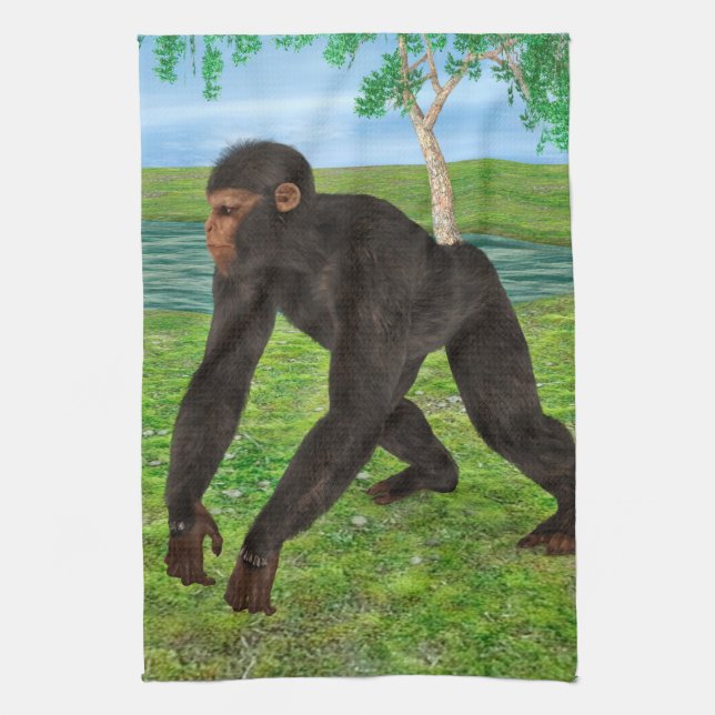 Chimpanzee Kitchen Towel (Vertical)