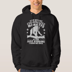 Chimpanzee monkey squad Primates chimpanzee vintag Hoodie