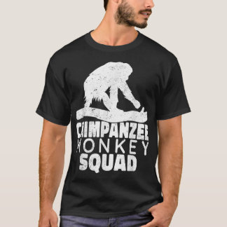 Chimpanzee monkey squad Primates chimpanzee vintag T-Shirt