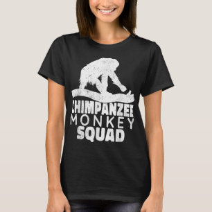 Chimpanzee monkey squad Primates chimpanzee vintag T-Shirt