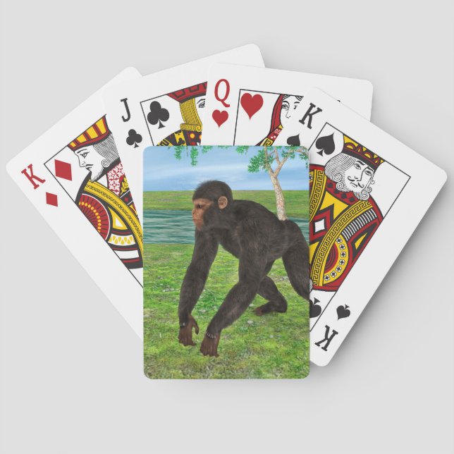 Chimpanzee Playing Cards (Back)