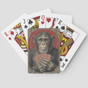 Chimpanzee Poker Playing Cards