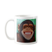 Chimpanzee Smiling Monkey Print