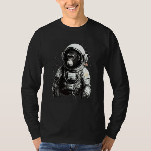 Chimpanzee Space Astronaut Travel Monkey Vintage T-Shirt