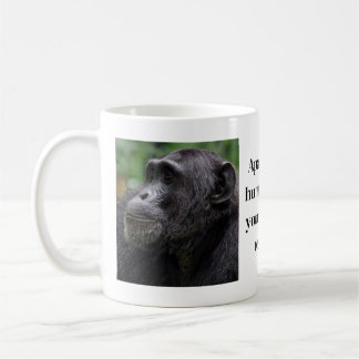 Chimpanzee themed coffee mug
