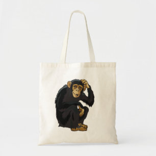 chimpanzee tote bag