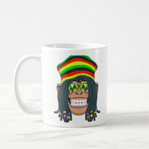 Chimpanzee with Dreadlocks and Cap  Coffee Mug