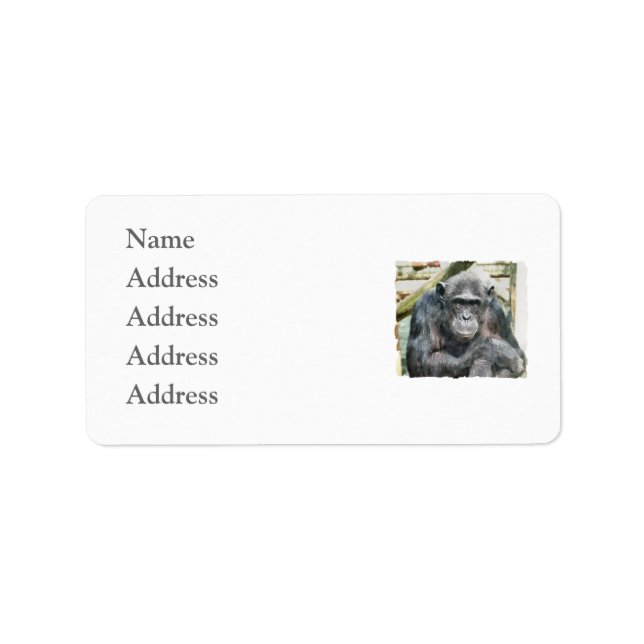 CHIMPANZEES LABEL (Front)
