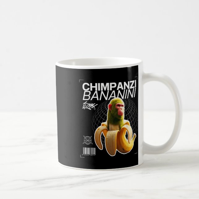 Chimpanzi Bananini Fun Character Art  Coffee Mug (Right)