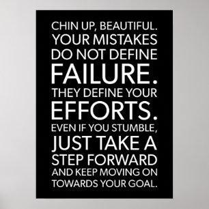 Chin Up Beautiful - Success Motivational Poster