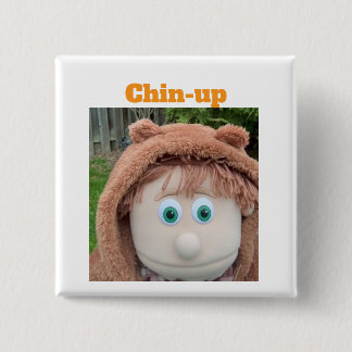 Chin-up Charlie 2 Inch Square Button
