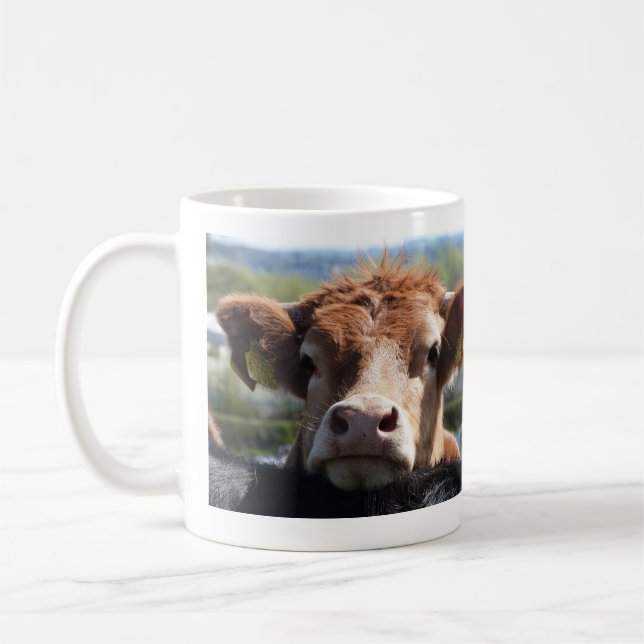 Chin Up, Cow Mug (Left)