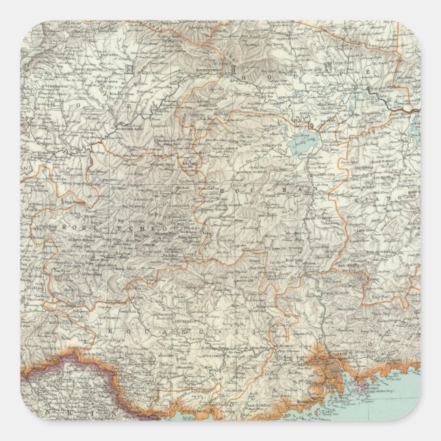 China 10 square sticker (Front)