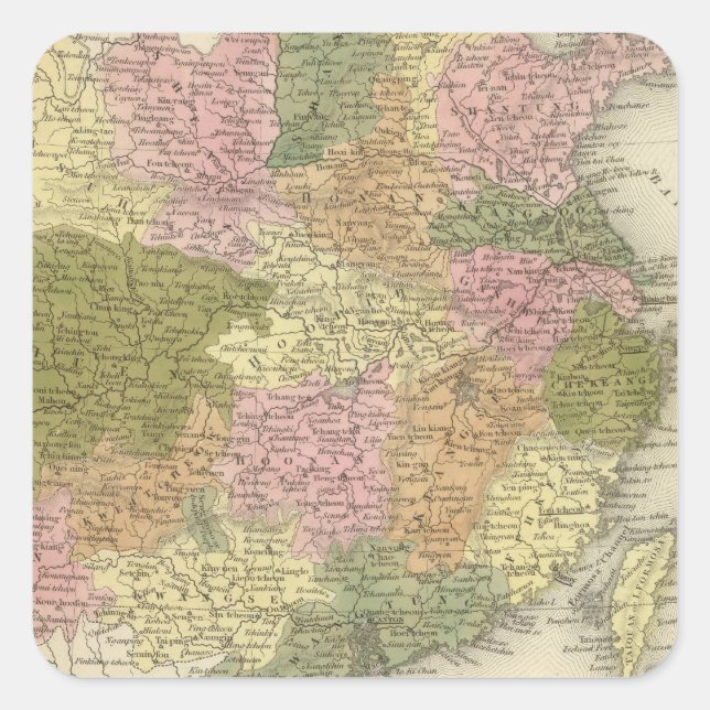 China 14 square sticker (Front)