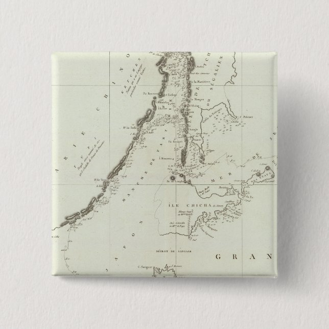 China 4 2 inch square button (Front)