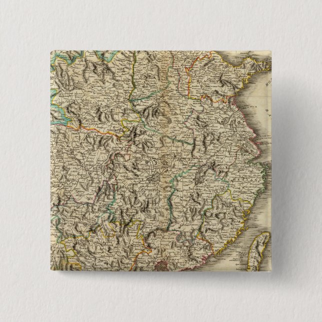 China 9 2 inch square button (Front)